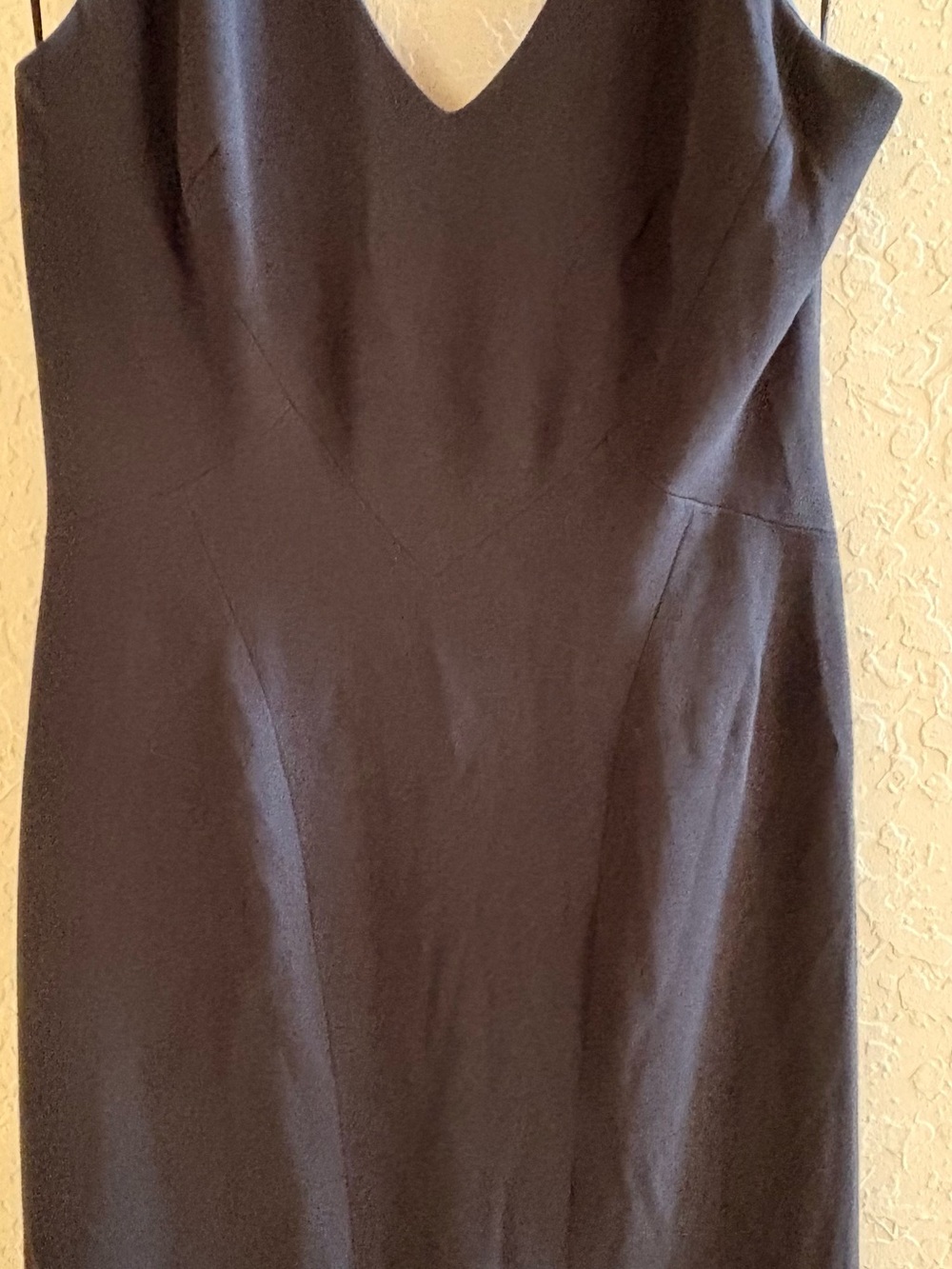 Theia Black Sleeveless V-Neck stunning back Mermaid Maxi Dress size 6 - Picture 9 of 12